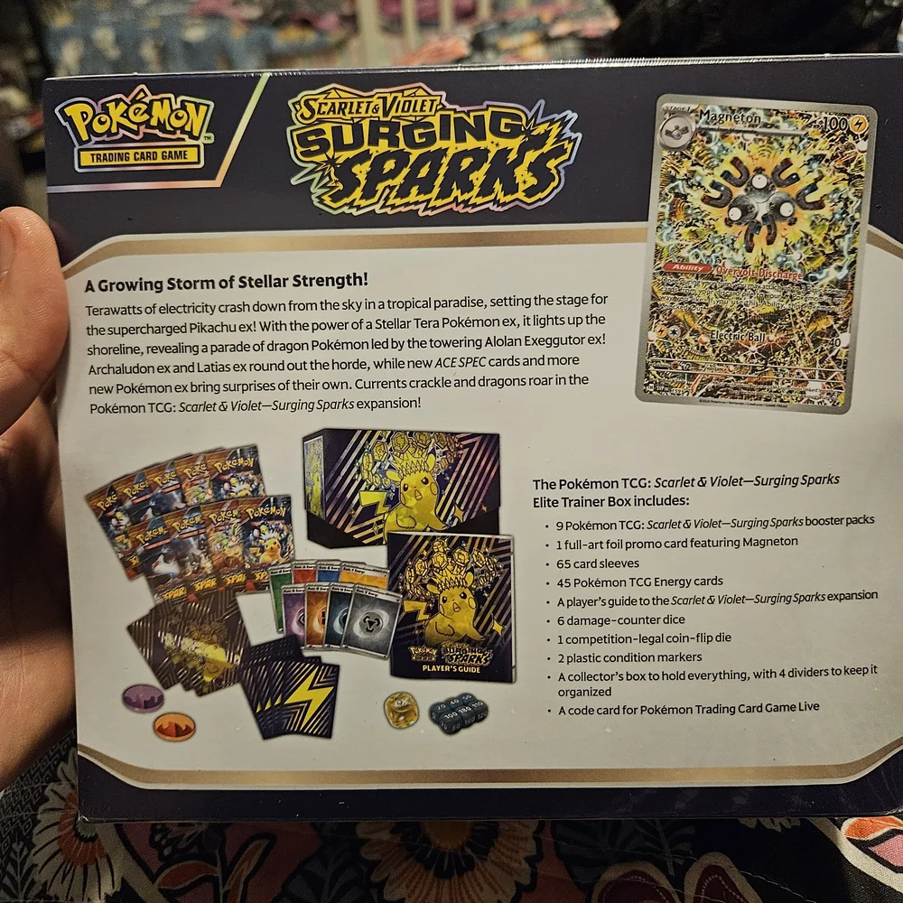 Pokémon Scarlet & Violet Surging Sparks Elite Trainer Box - Brand New Sealed Box - Picture 2 of 6